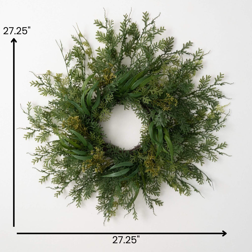 Draping Fern Small Wreath     