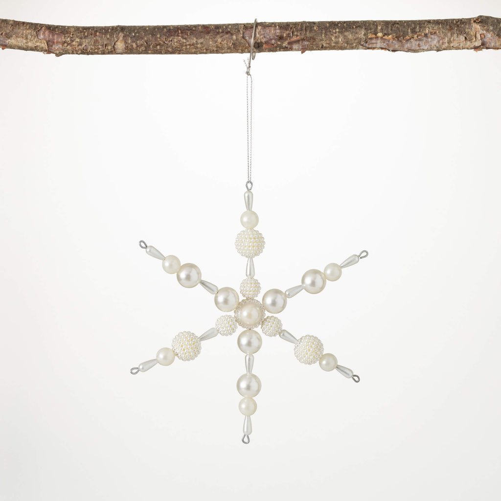 Pearl Snowflake Ornament      