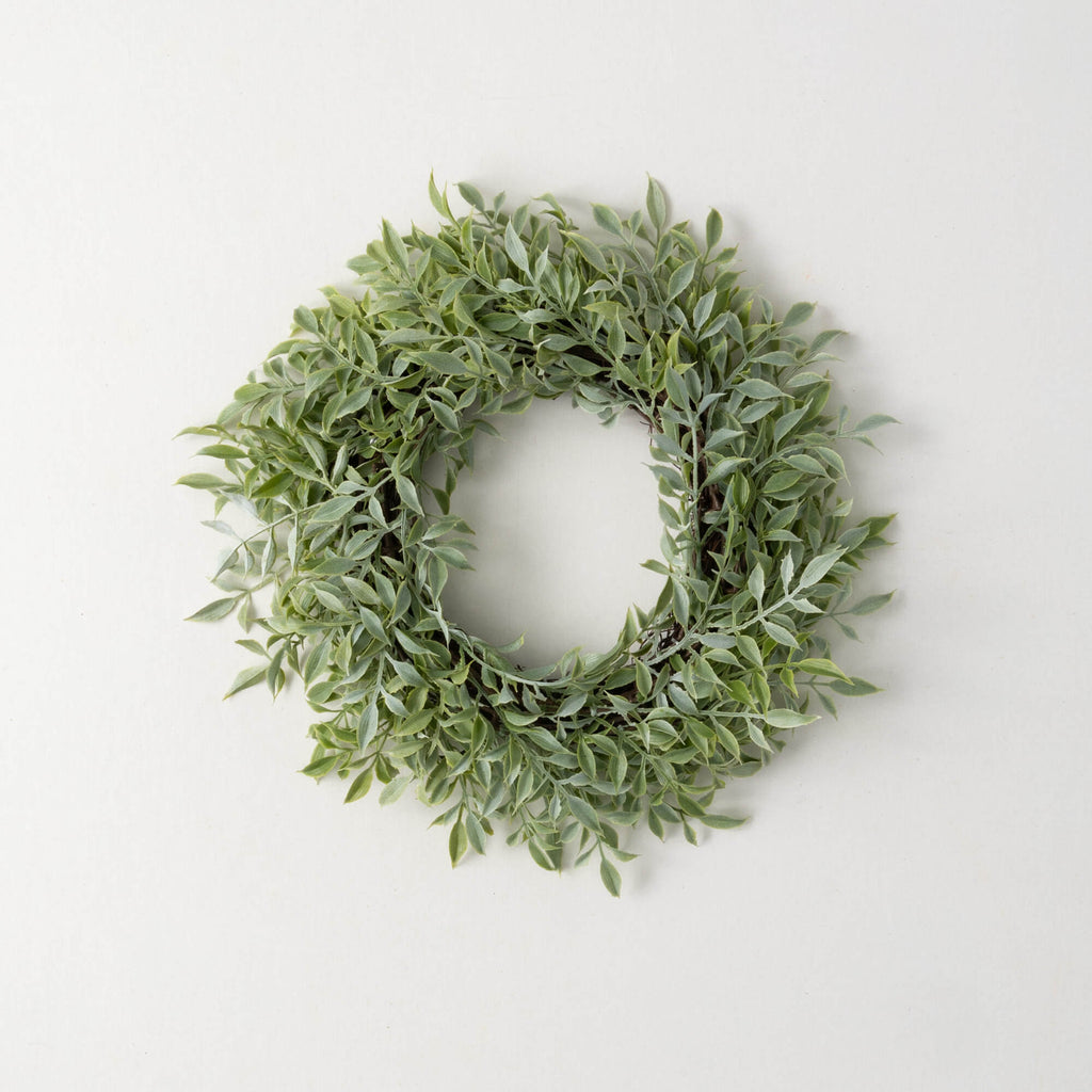 Dusted Tea Leaf Mini Wreath   