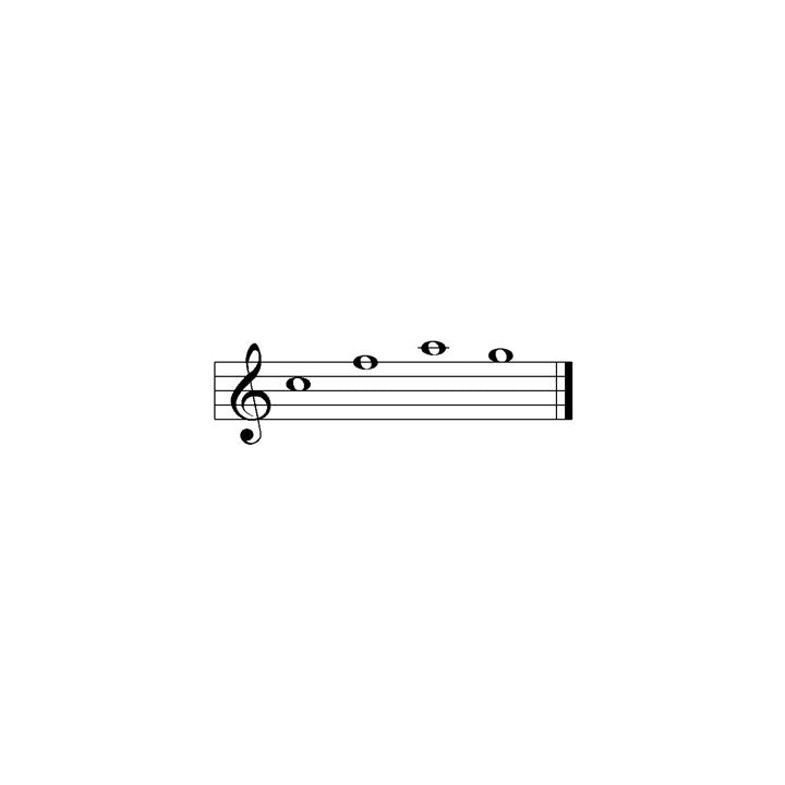 Aloha Chime™ - Patina Gree musical scale image
