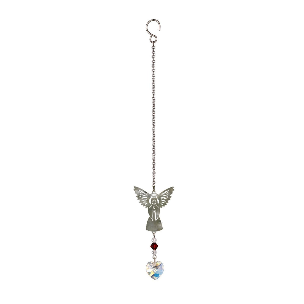 Birthstone Angel Crystal Suncatcher - January full product image