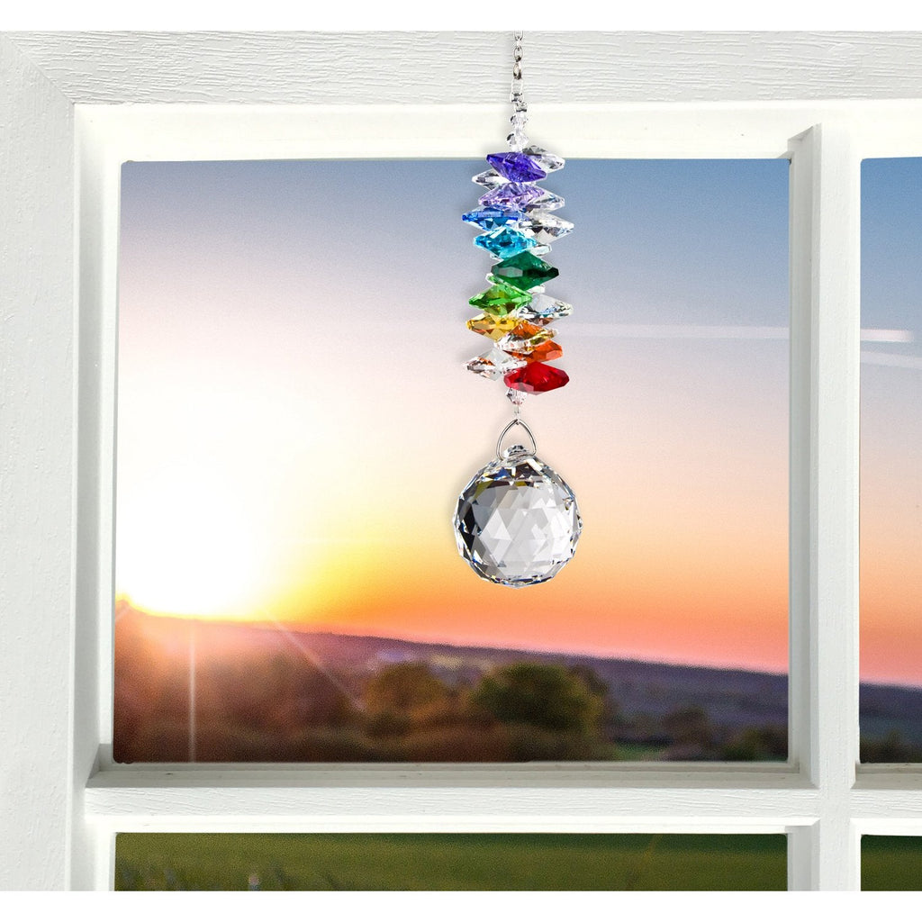 Crystal Grand Cascade Suncatcher - Rainbow lifestyle image