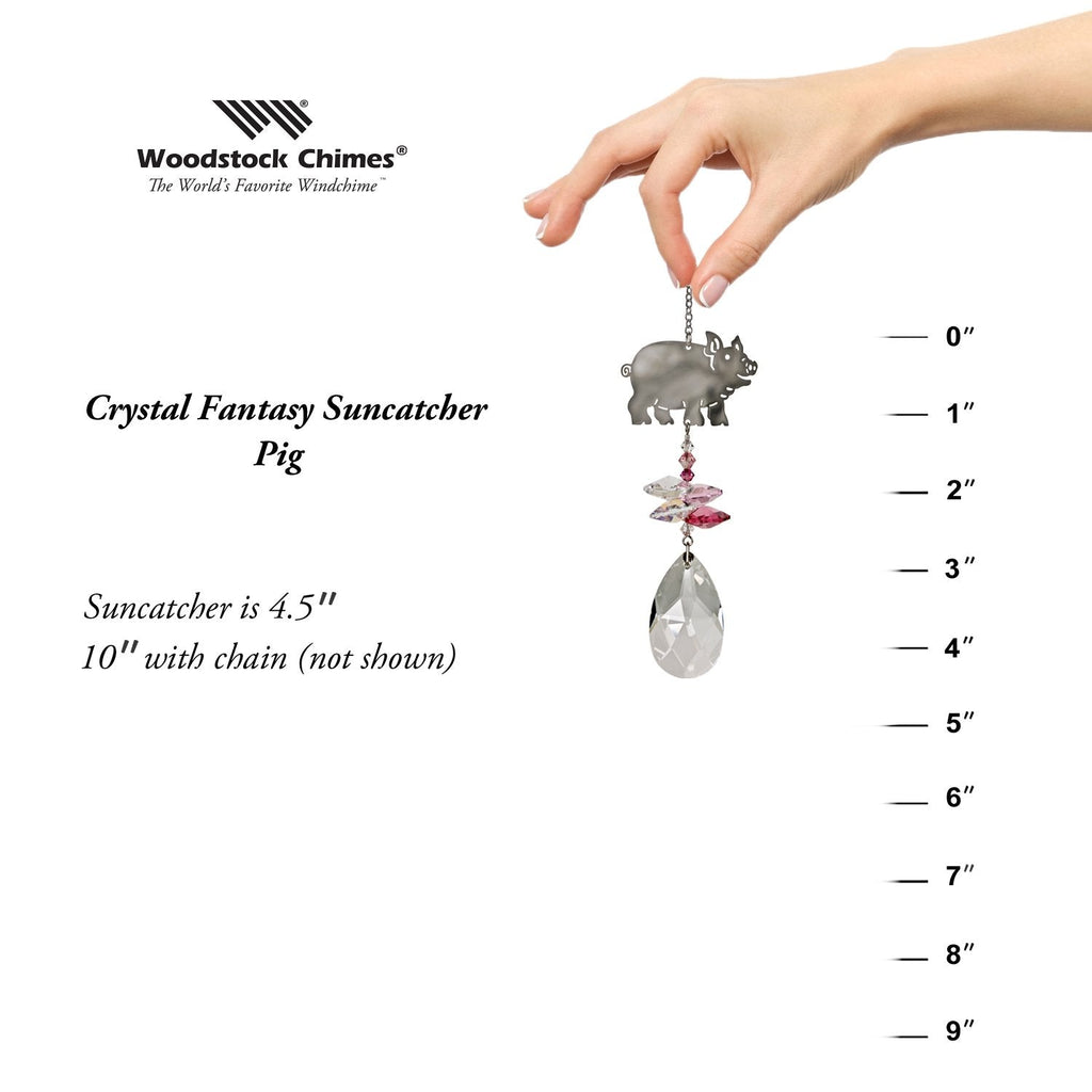 Crystal Fantasy Suncatcher - Pig proportion image