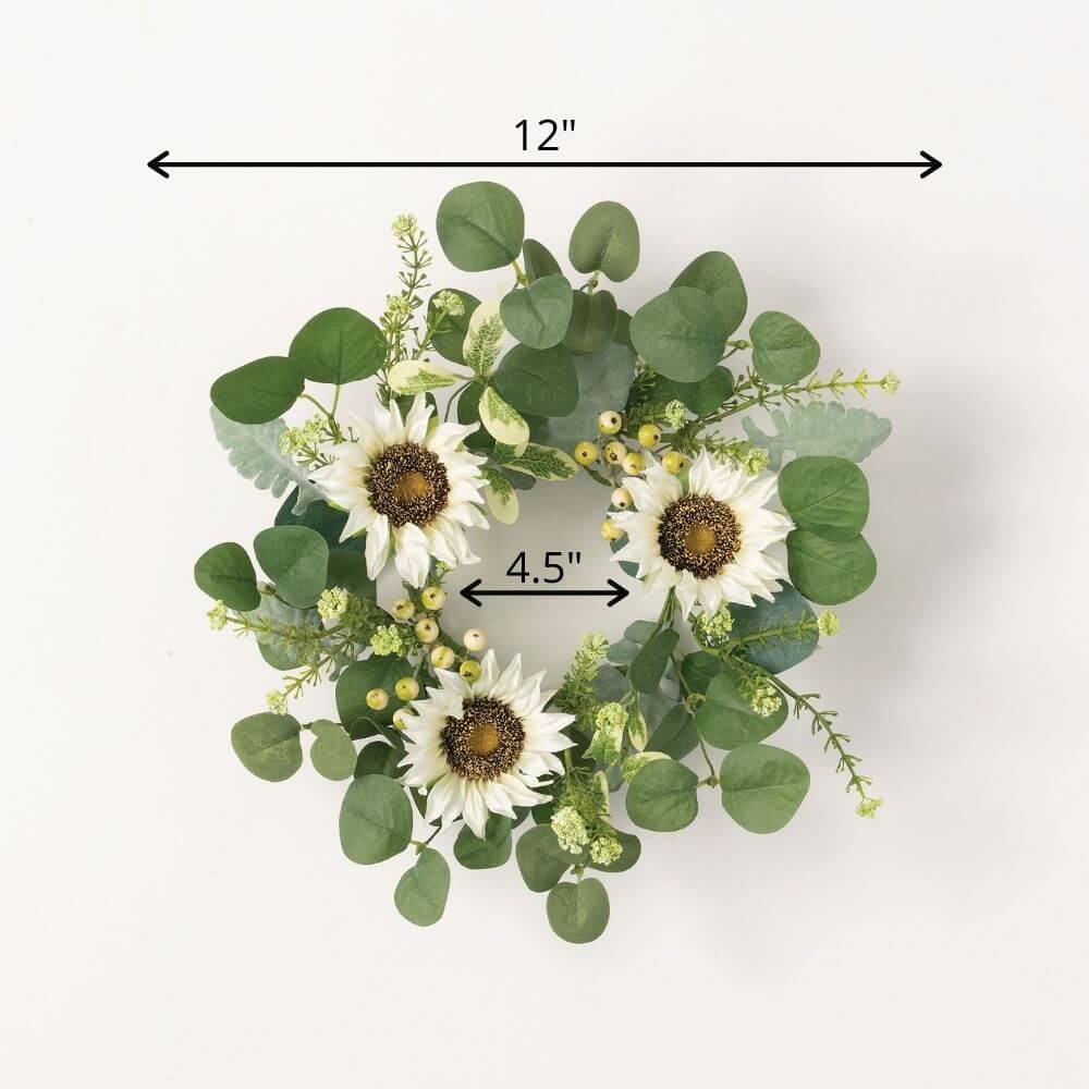 4.5" Sunflower/Euc/Berry Ring 