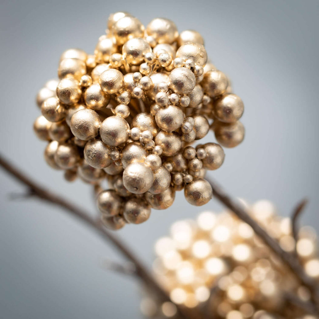 Gold Berry Cluster Spray      