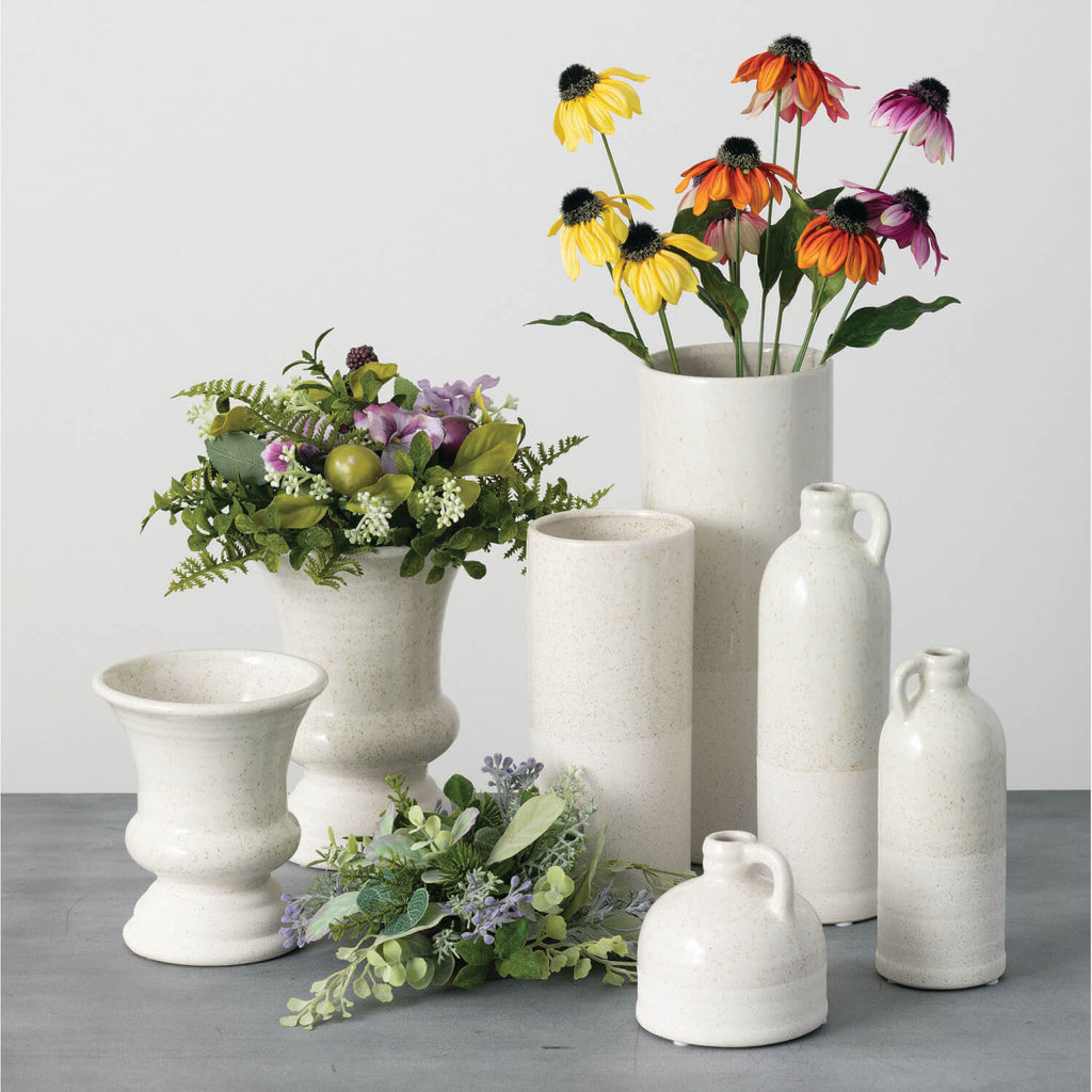 Speckled Goblet Vase Set Of 2 