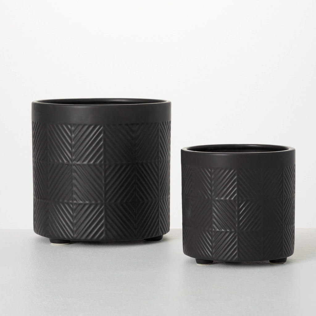 Onyx Footed Planter Pots      
