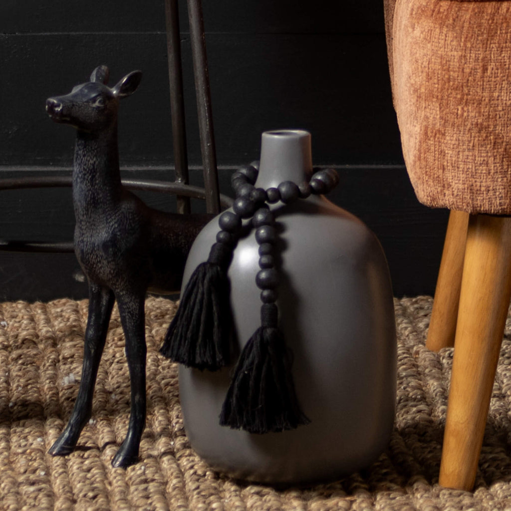 Matte Charcoal Jug Vase       