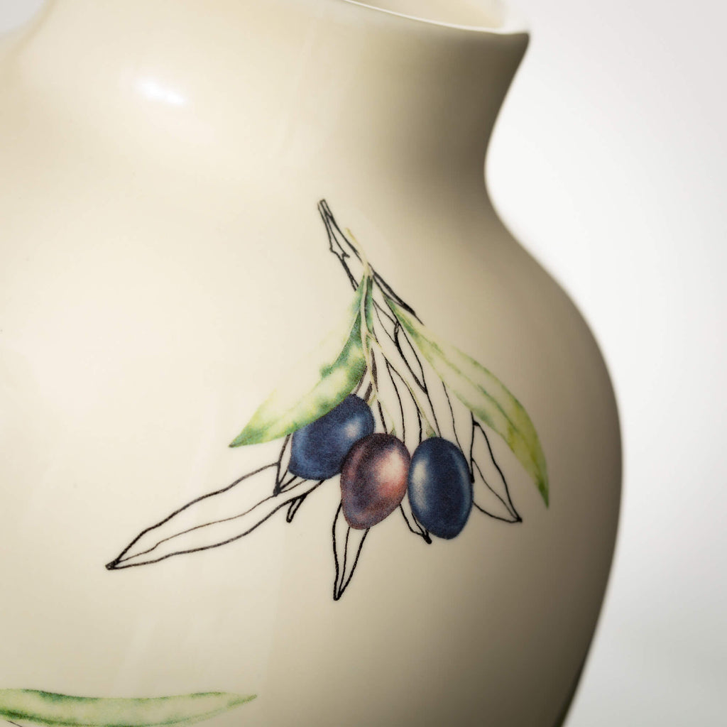 Ceramic Olive Urn Vase        