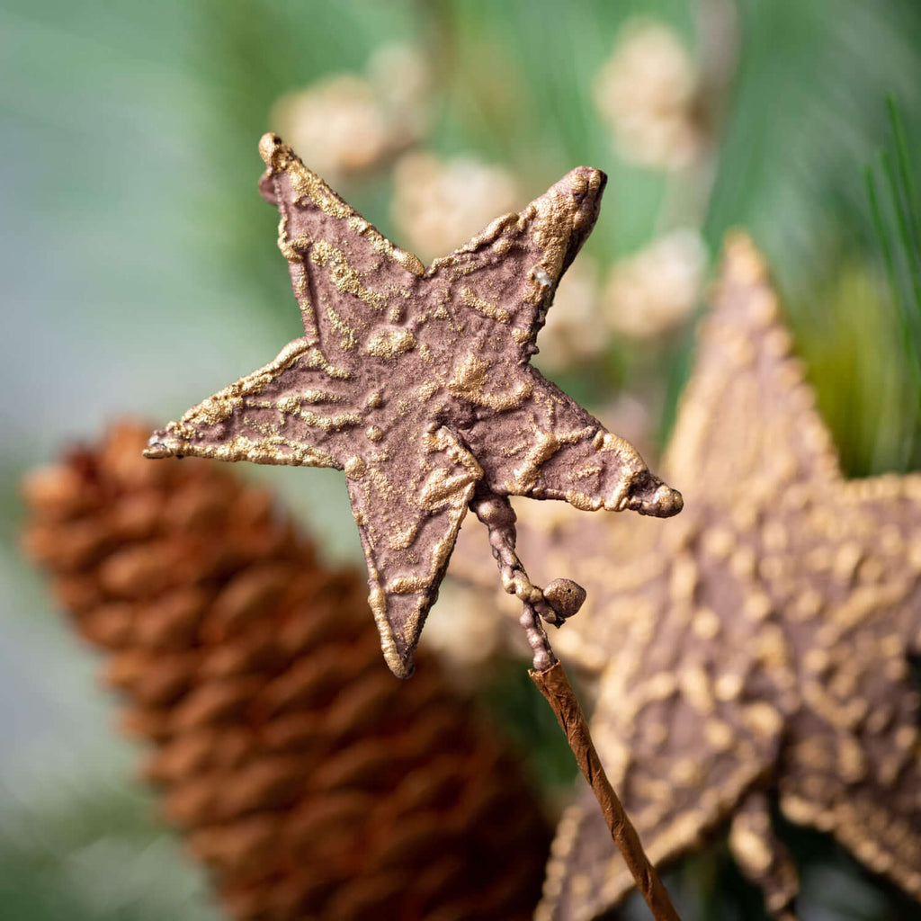 6.5" Goldstar Rustic Pine Ring