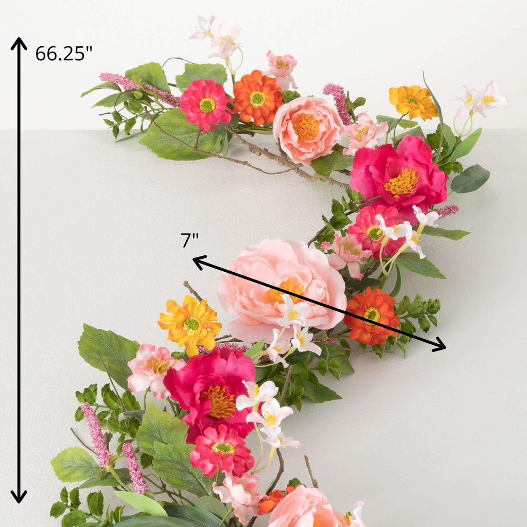 Vibrant Floral Garland        