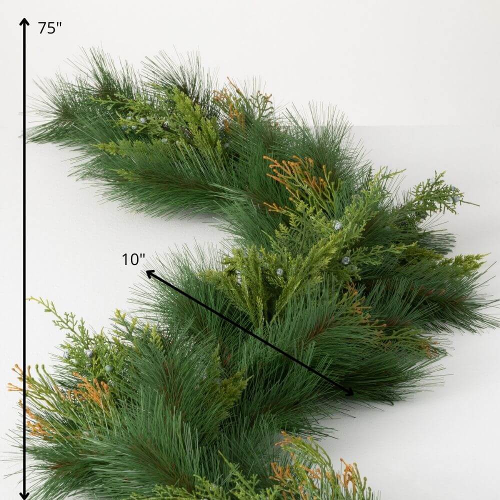 Mixed Pine & Juniper Garland  