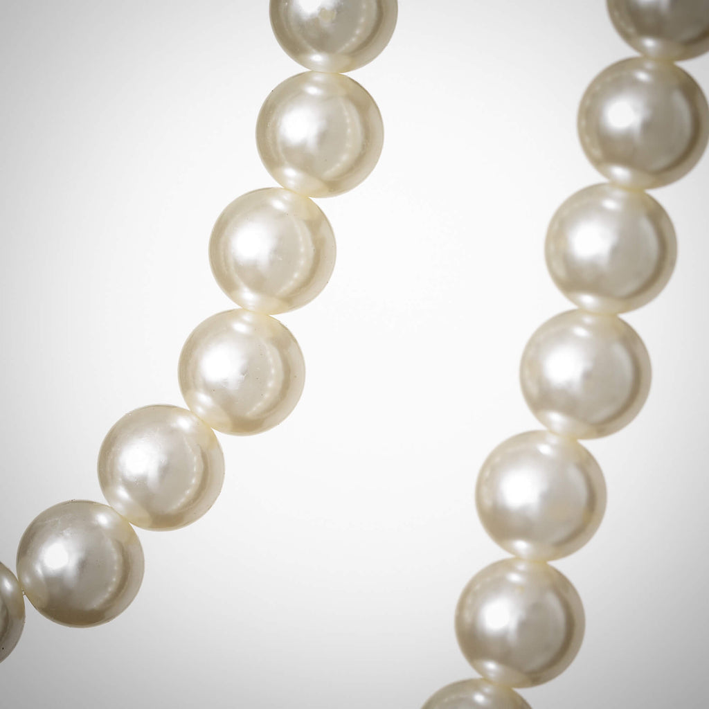 White Pearl Beaded Garland    