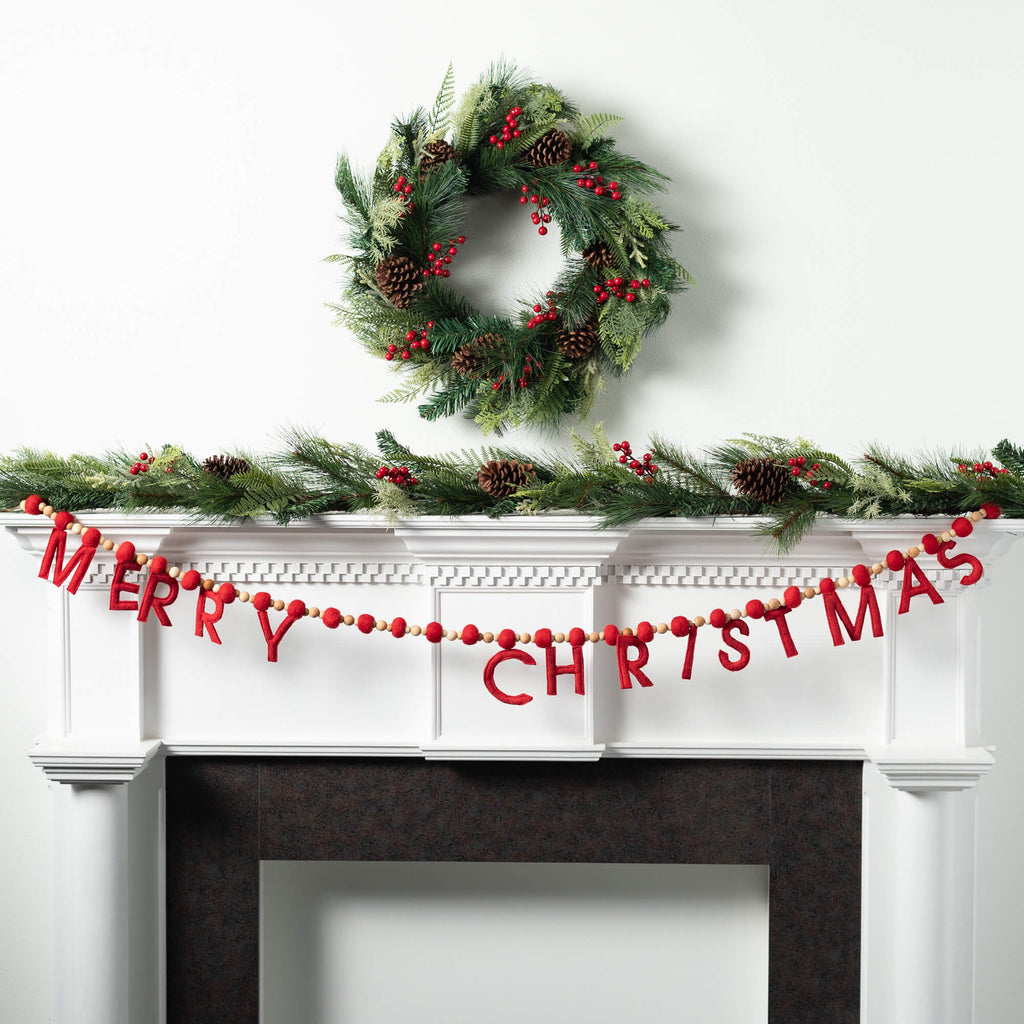 Merry Christmas Felt Garland  