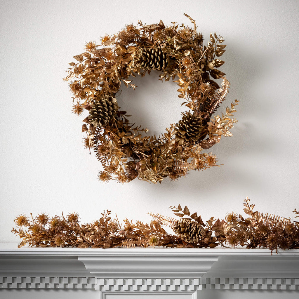 Burnished Gold Foliage Garland