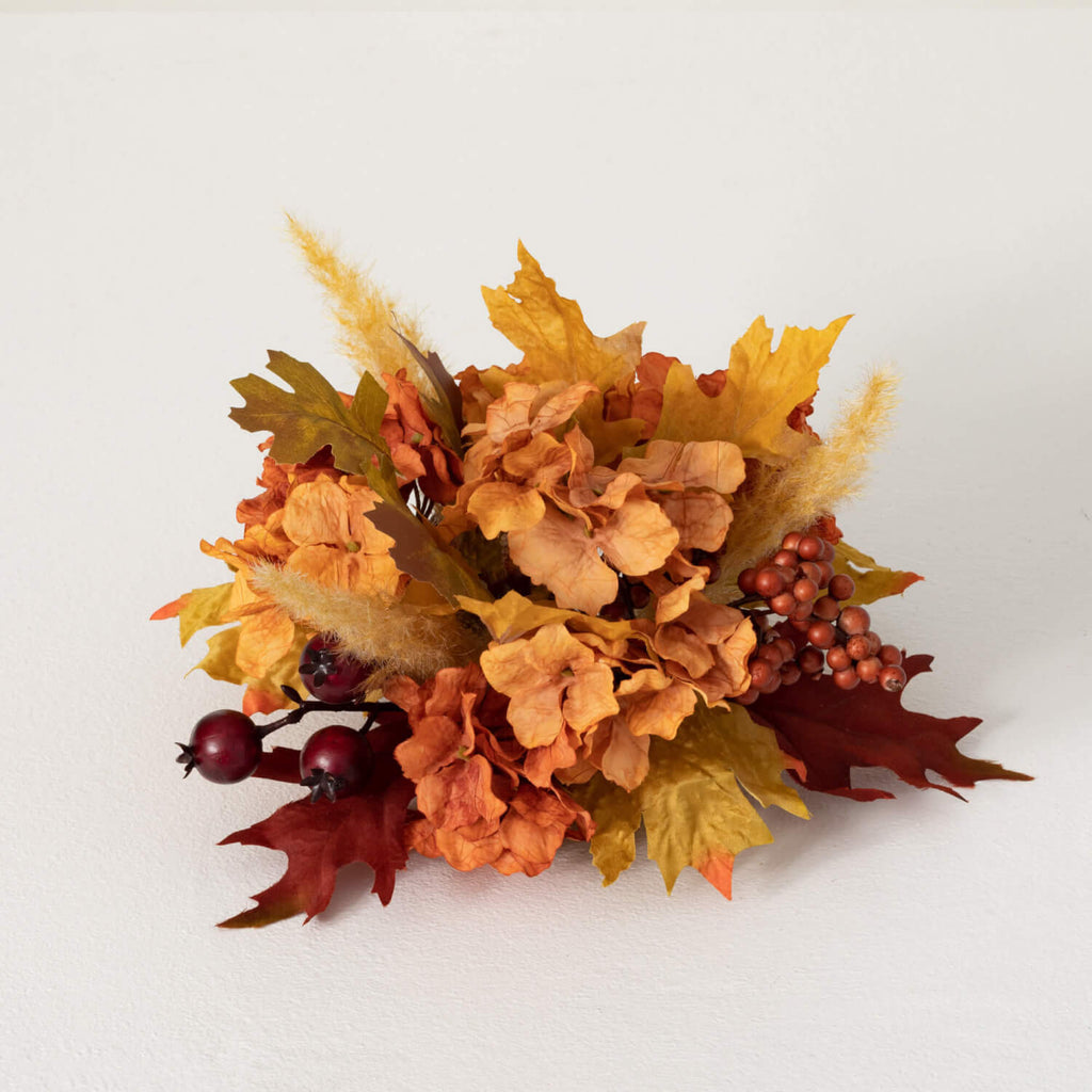 Fall Hydrangea And Leaf Orb   