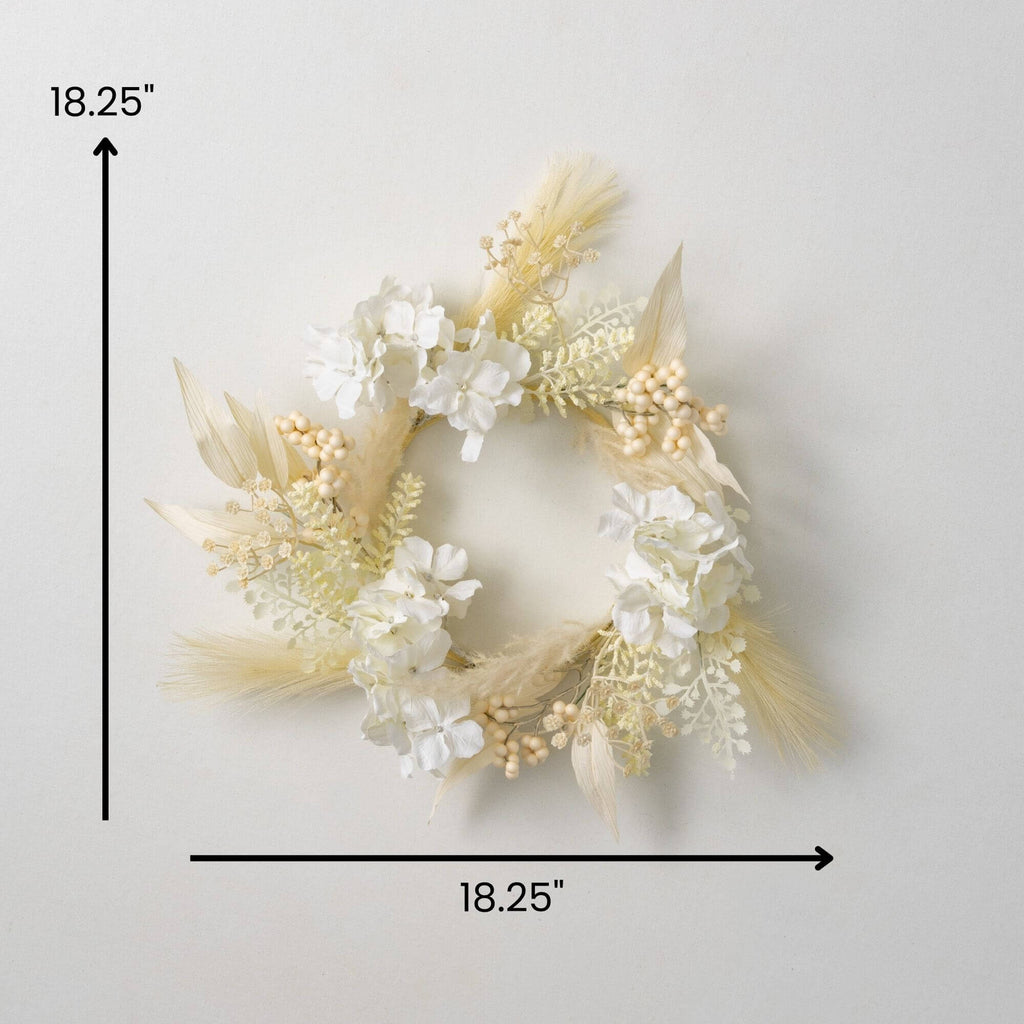 Hydrangea Pampas Small Wreath 