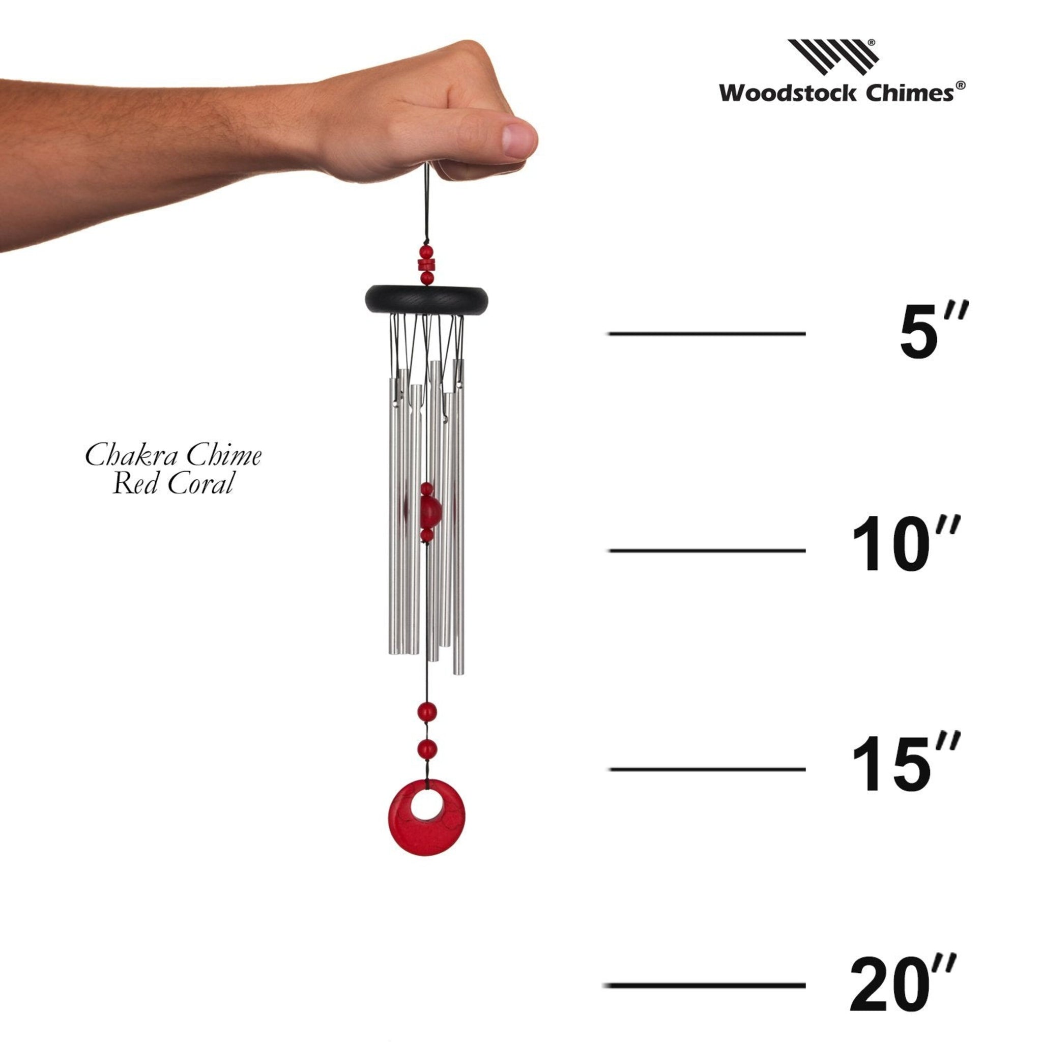 Chakra Wind Chimes w/Semi-Precious Stones | Wind & Weather
