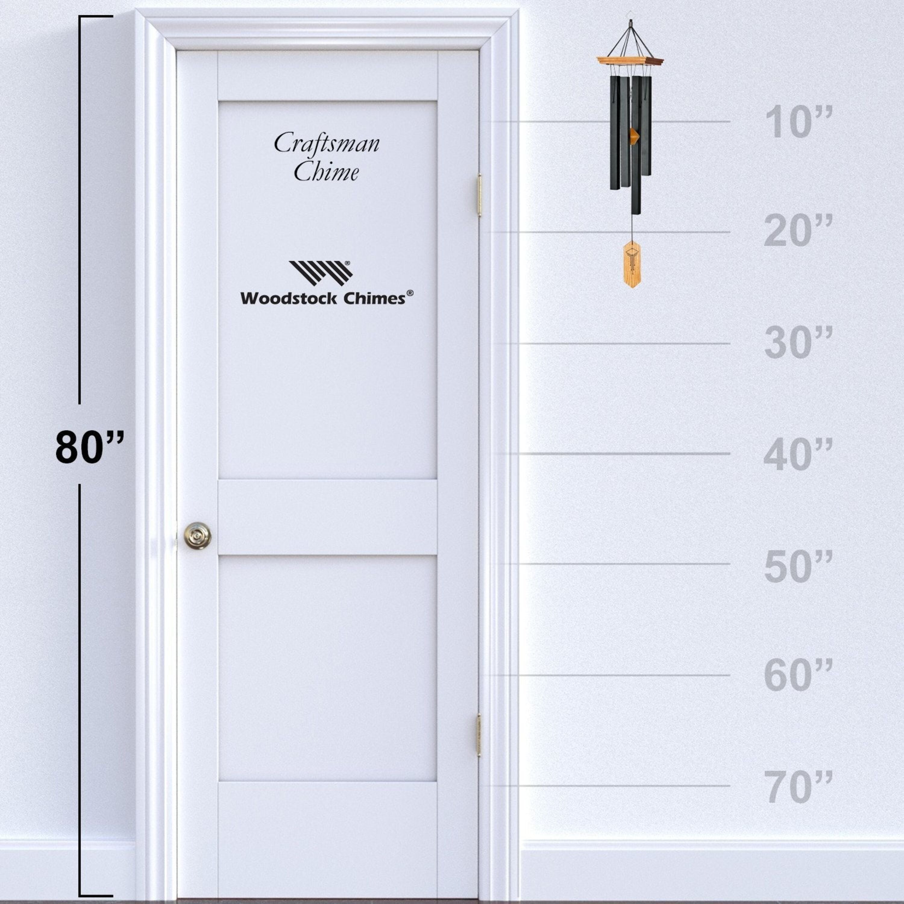 Craftsman Chime - Medium, Black