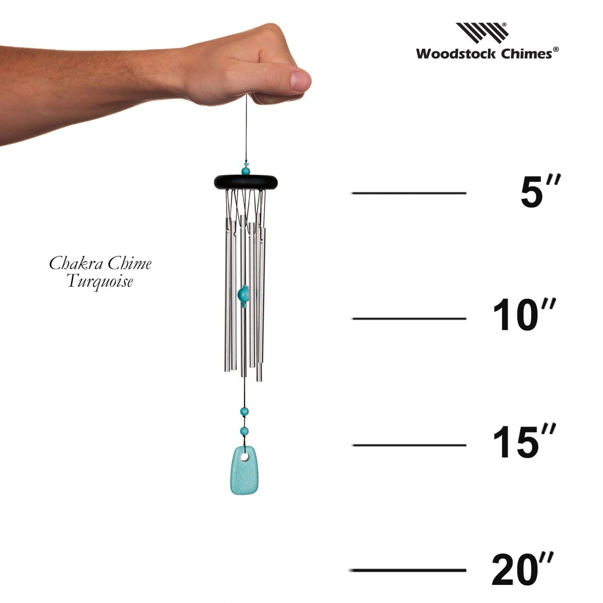 Chakra Wind Chimes w/Semi-Precious Stones | Wind & Weather