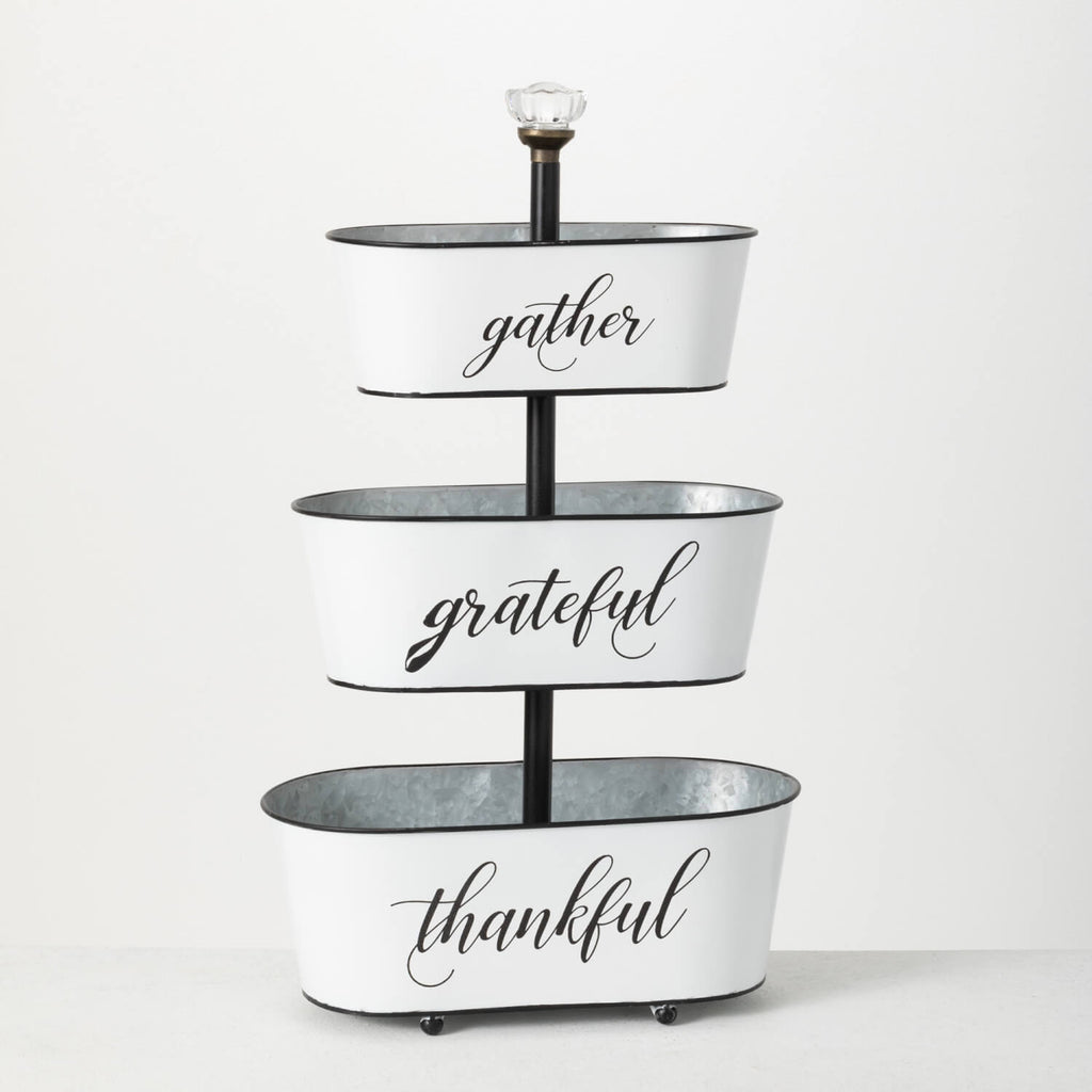 Text 3-Tiered Planter         