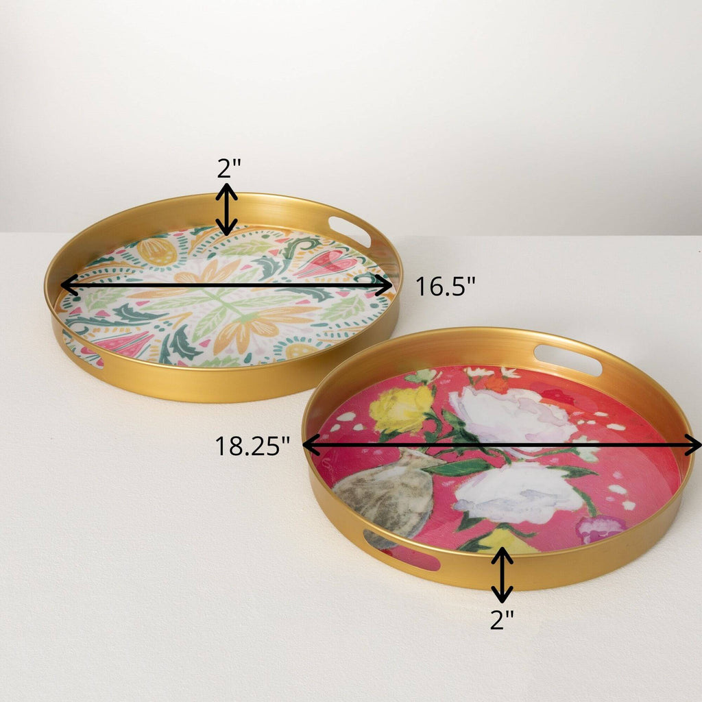 Gygi Inspired Floral Tray Set 