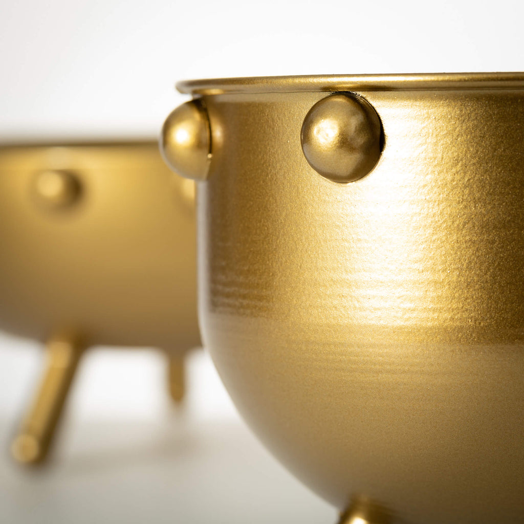Unique Gold Metal Footed Bowls