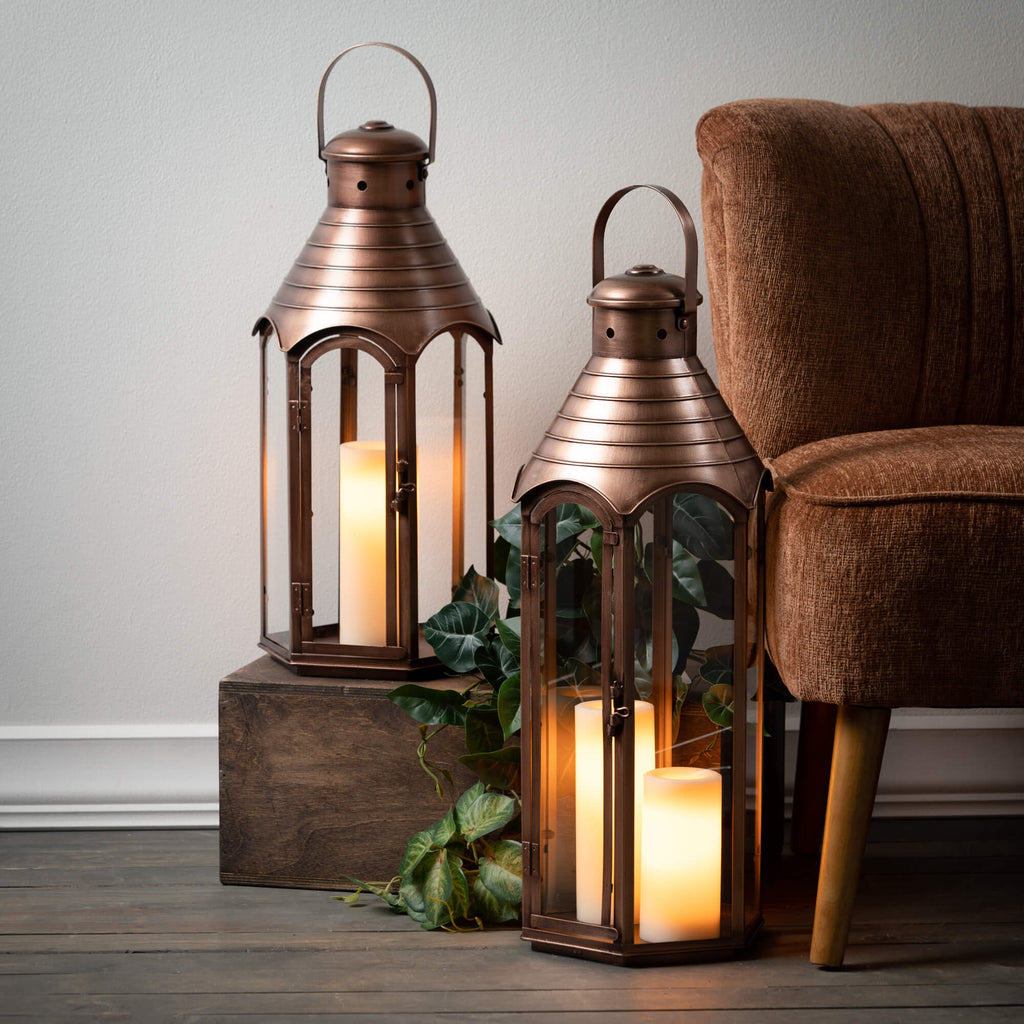 Fancy Copper Outdoor Lanterns 