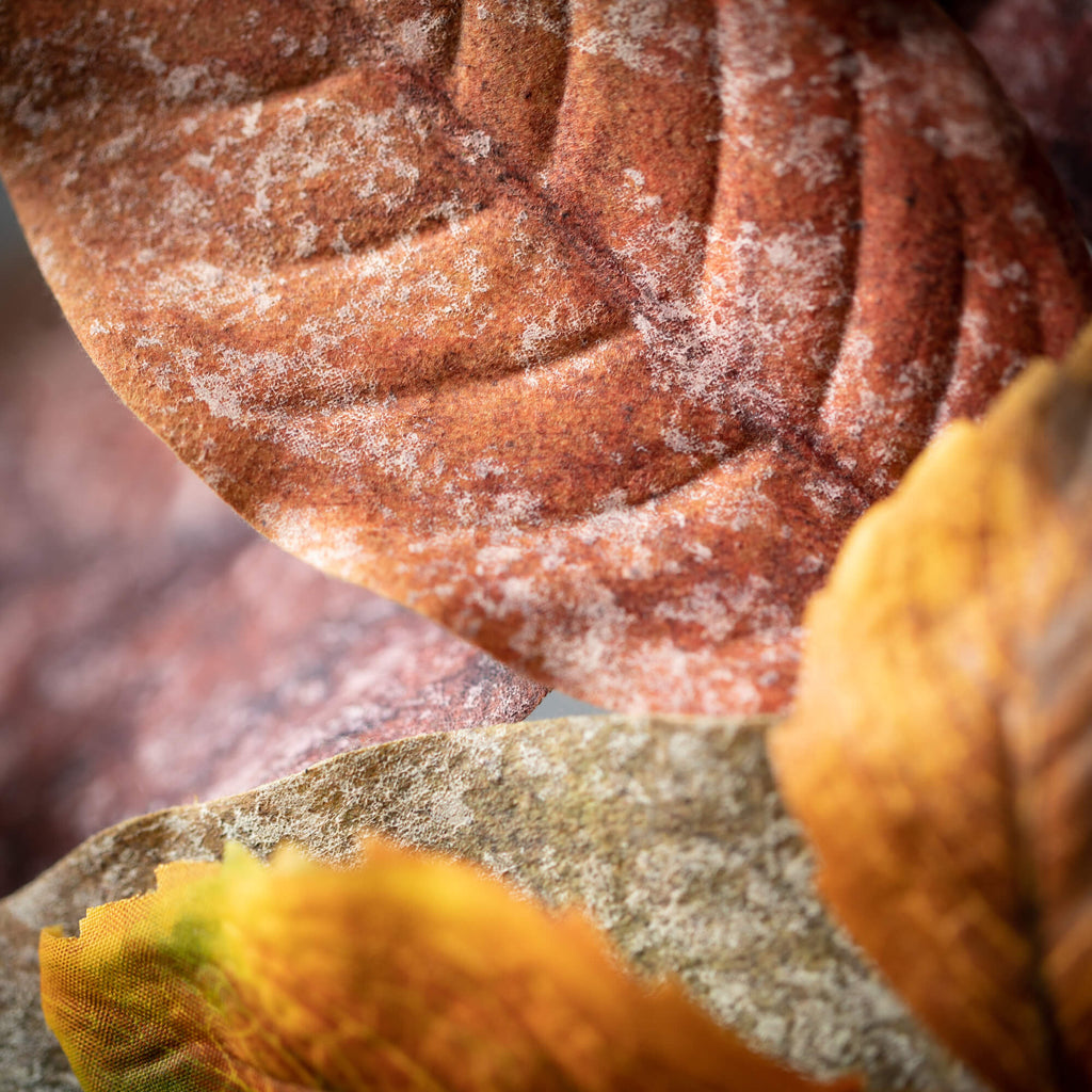 Warm Fall Mixed Leaf Garland  