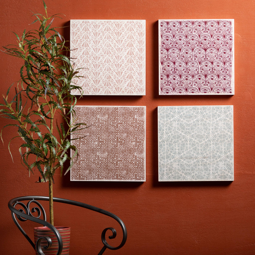 Wallpaper Print Wood Panel Set