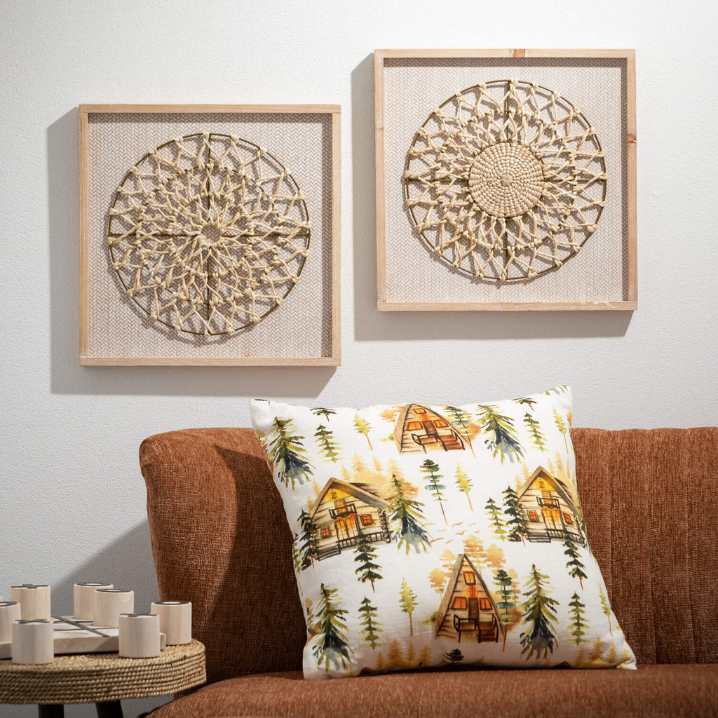 Boho Woven Mandala Wall Decor 