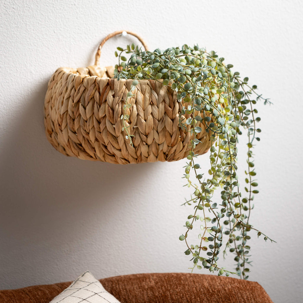 Natural Wall Basket Set Of 2  