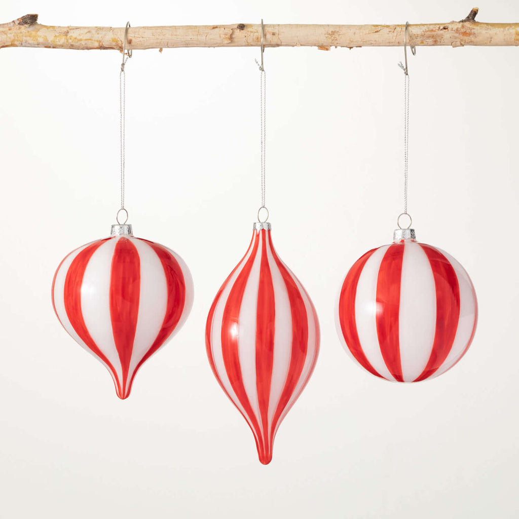 Candy Cane Striped Ornaments 3