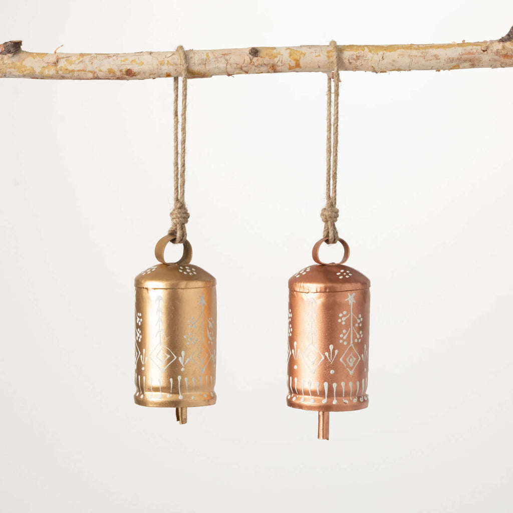 Metallic Hammered Metal Bells 