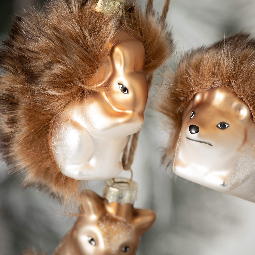 Woodland Animal Ornament Set 3