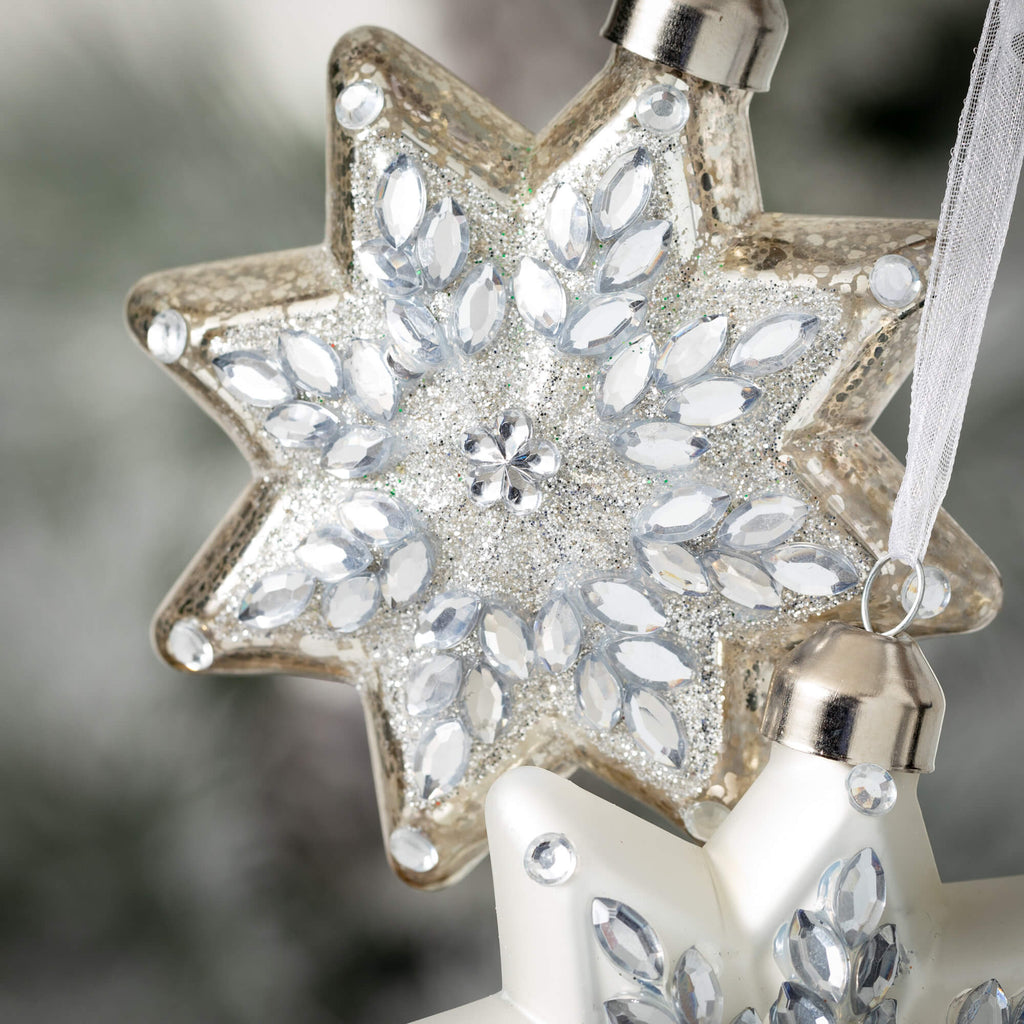 Snowflake Ornament Set Of 2   