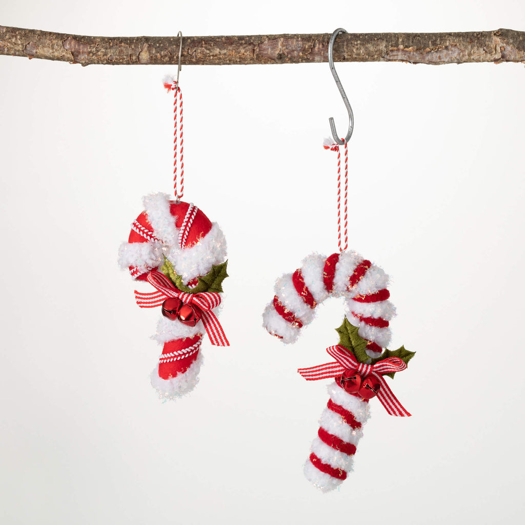 Candy Cane Ornament Set Of 2  