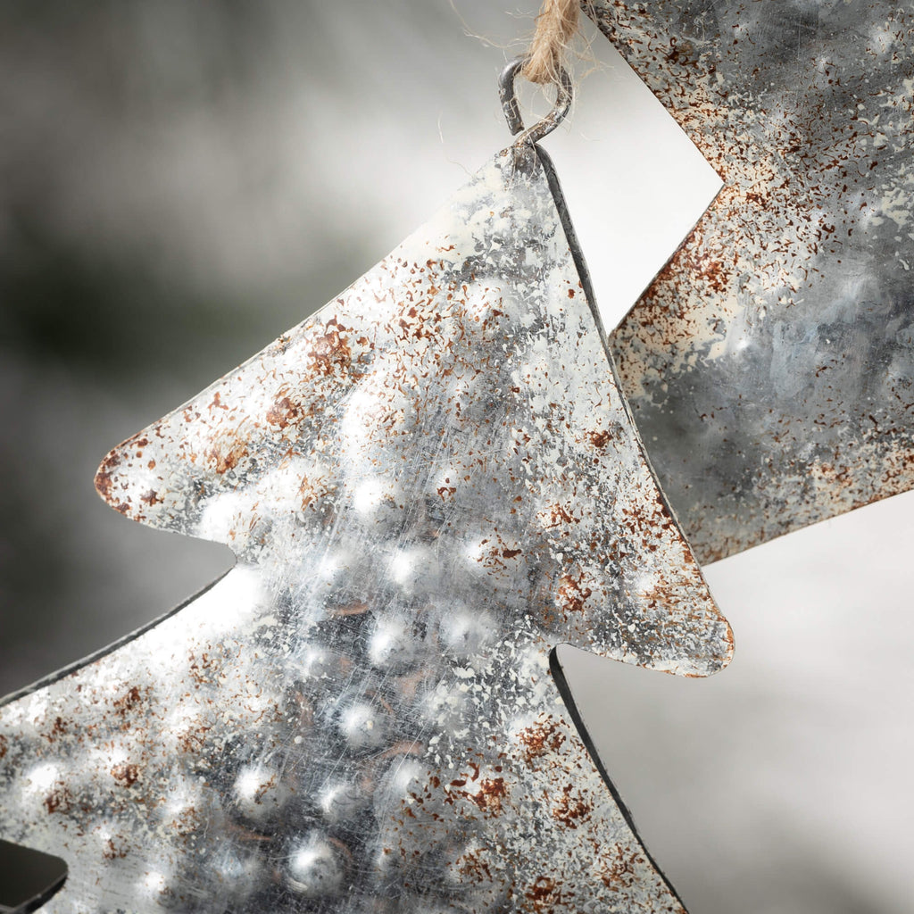 Metal Holiday Shape Ornaments 