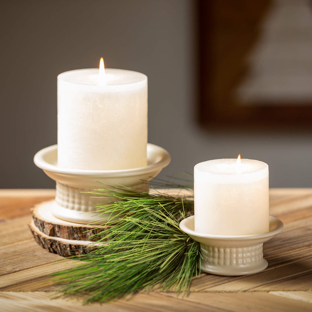 Small Candle Pedestal Tray    
