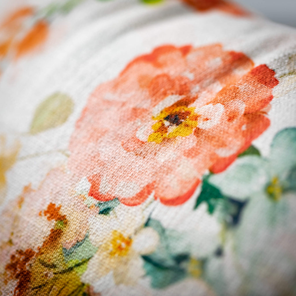 Wildflower Watercolor Pillow  