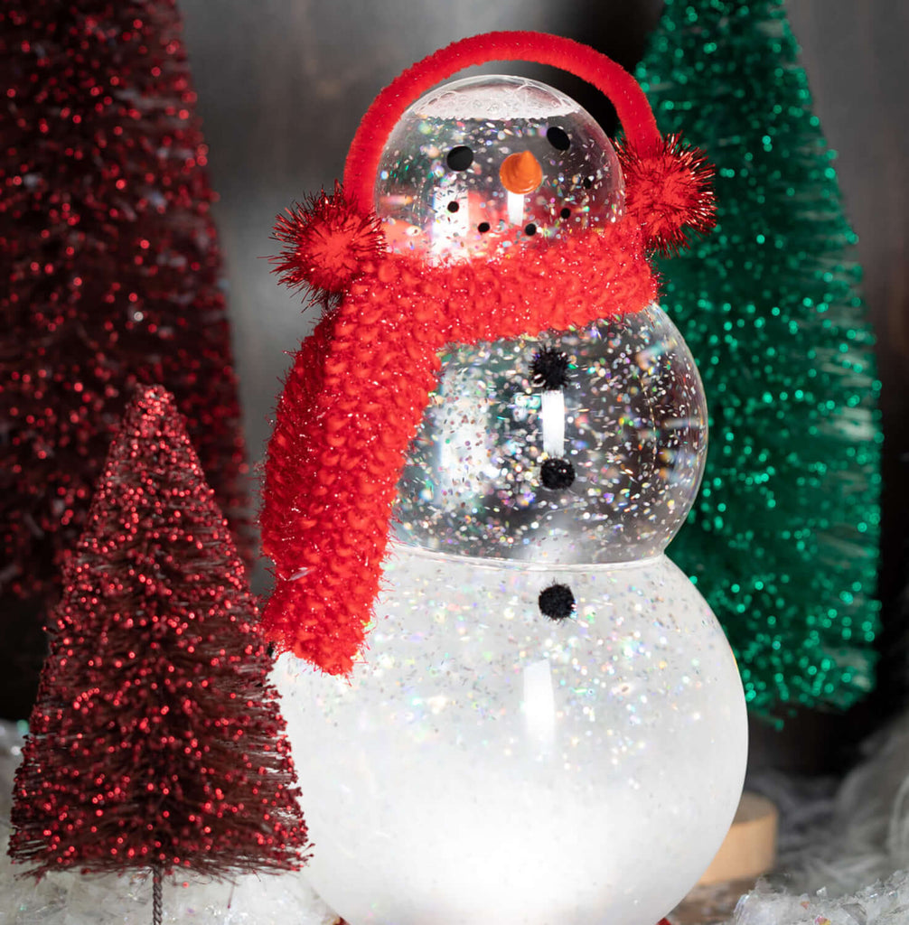 Illuminated Shimmer Snowman   