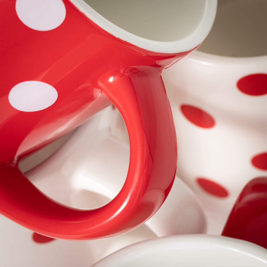 Polka Dot Mug Set Of 4        