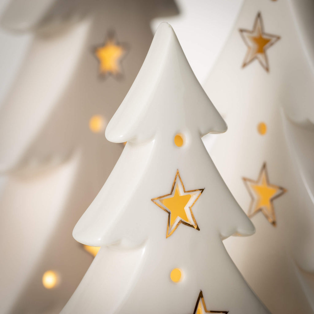 Led Porcelain Star Fir Trees 3