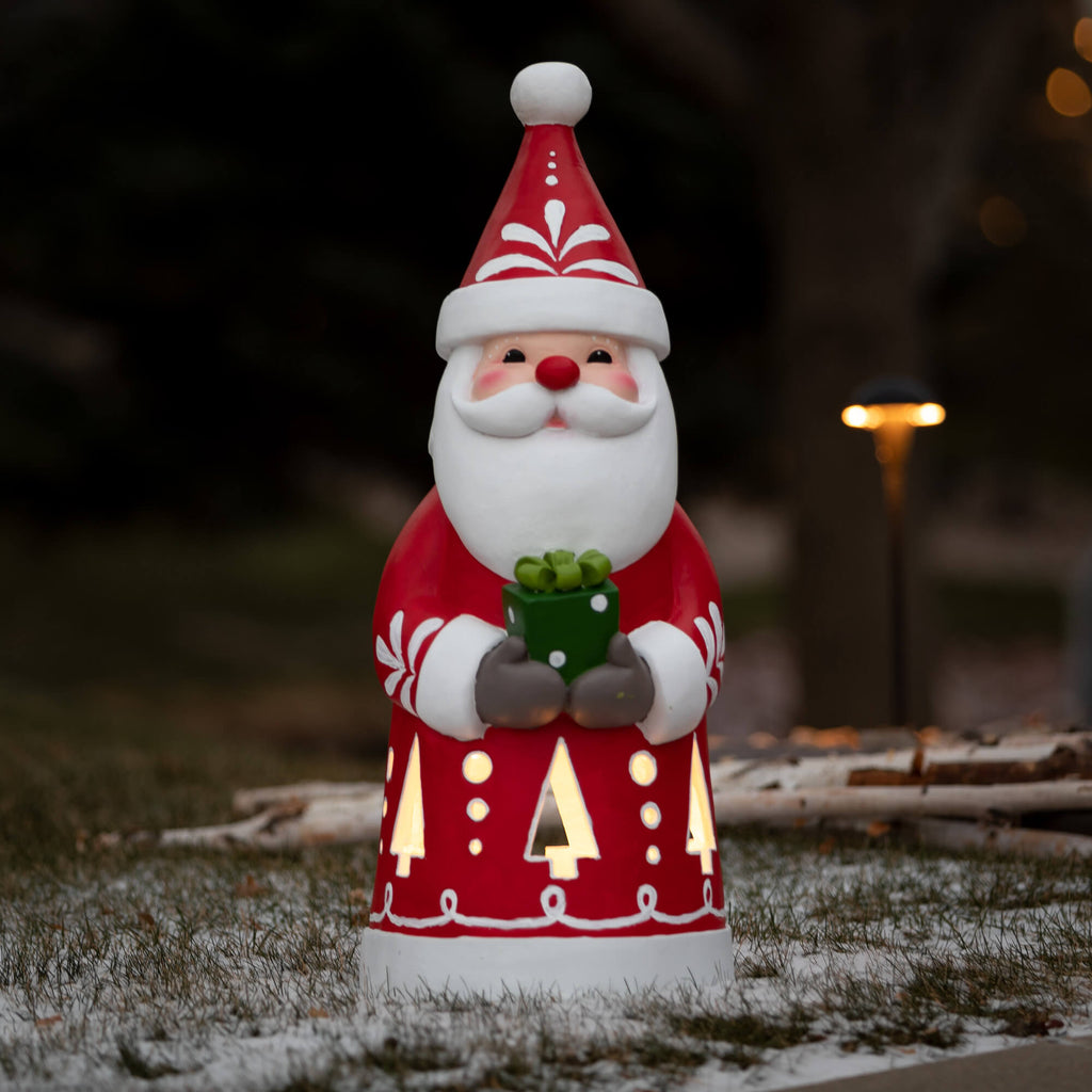 Outdoor Lighted Santa Claus   