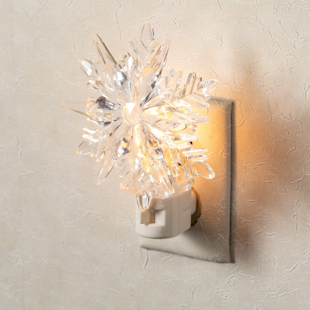 Clear Snowflake Nightlight    