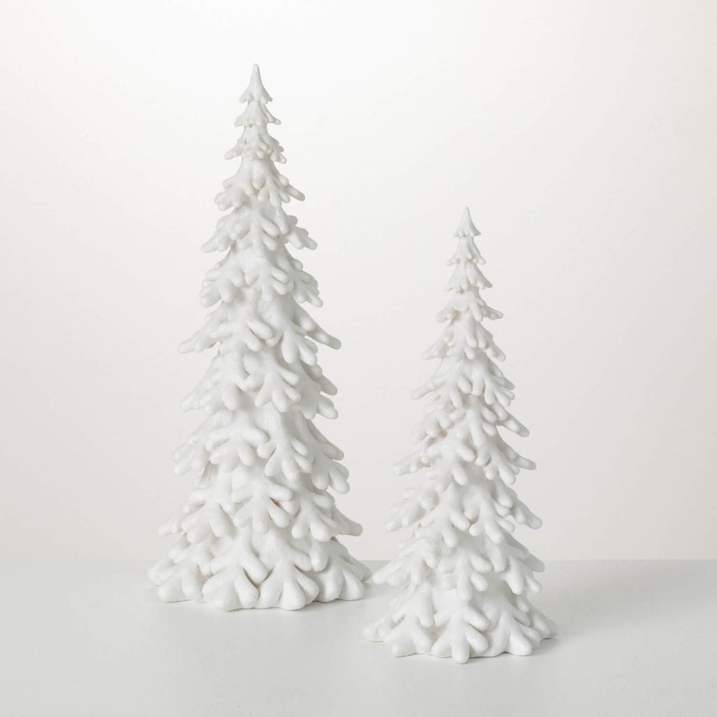 Snow Covered Pine Tree Set 2  