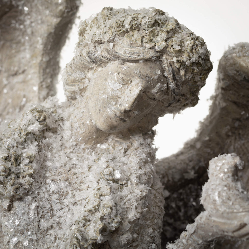 Large Frosted Angel Figure    