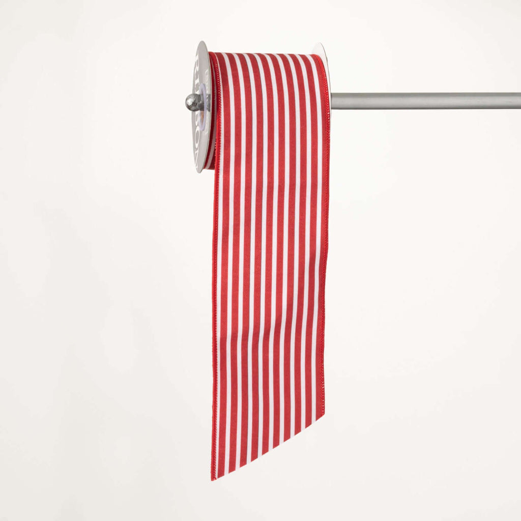 Red & White Striped Ribbon    