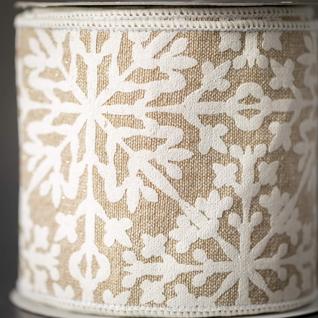 Embroidered Snowflake Ribbon  