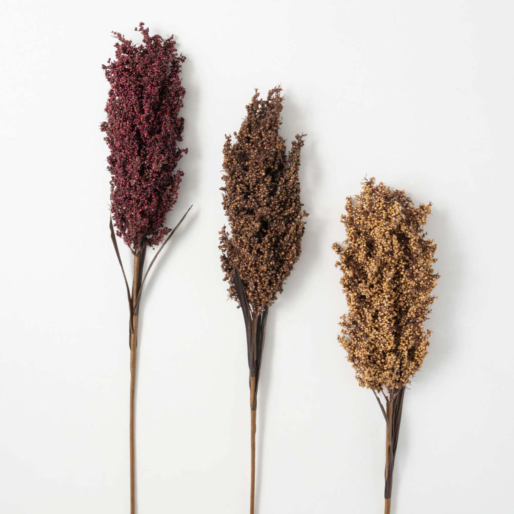 Broom Corn Rustic Spray Set 3 